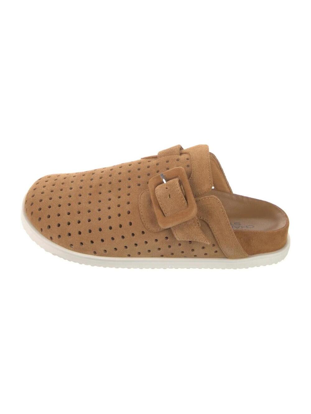 Charlotte Stone Porter Suede Clogs NWOT